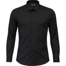 Erkek Klasik Gömlek – Pamuklu Esnek Kumaş,slim Fit Uzun Kollu, Fransız Manşetli Plus Scorpion