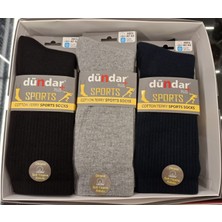 Dündar Erkek Cotton Havlu Tenis Çorabı- Kışlık - Dikişsiz - Soft Yıkama - Parfümlü- 6 Adet- (40-44 Beden)