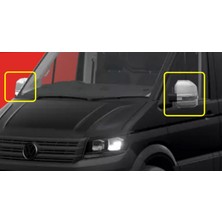 Universal Volkswagen Uyumlu Crafter 2018+ Ayna Kapağı Abs Krom