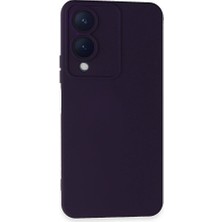 Genel Tedarik Vivo Y17S Kılıf Nano Içi Kadife Silikon - MOR-(5796) - EMTHBA8641-6647