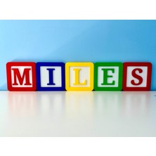 Noctabir Oyuncak Hikayesi Tarzı Alfabe Blokları Isim Tabelası