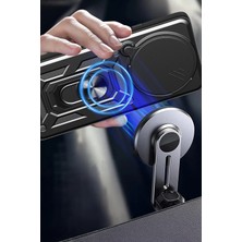 Starseven Newface Redmi Note 14 Kılıf Pars Lens Yüzüklü Silikon - Yeşil