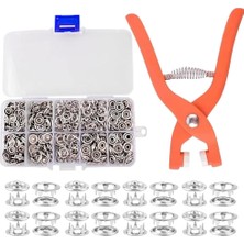 Braventa Collection Pratik Çıt Çıt Düğme Takma Çakma Aparatı Makinesi ve 100 Adet Çıt Çıt