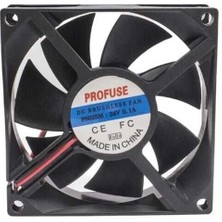 Voltaj 80X80X25MM 24V 0.10A Fan 2 Kablolu