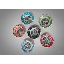 RGS Homelife 6'lı El Yapımı Seramik Sosluk, Çerezlik, Reçellik Sunumluk Mini Kase