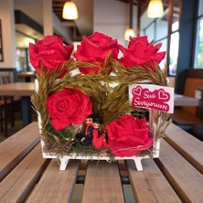 Nadire Tasarım Dekoratif Güllü Seni Seviyorum Dekoratif