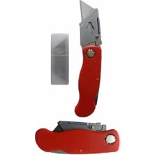 Shoplet Buğz Katlanabilir Halıfleks Maket Bıçağı Üçgen Uçlu Falçata