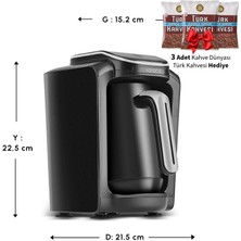 Karaca Inox Çelik Gövdeli Şık Tasarım Türk Kahvesi Makinesi Gri Hatır Neo Inox