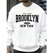 Brooklyn New York Abd Baskı Erkek Kazak Sokak Modası Kazaklar Polar Sonbahar Gevşek Üstler Ra
