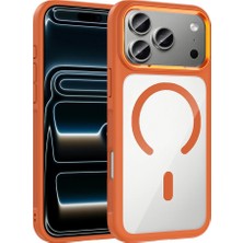 Apple iPhone 17 Pro Max Kılıf M-Safe Şarj Özellikli Metal Kamera Çerçeveli Zore Tiko Kapak