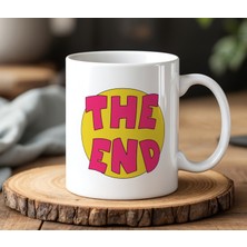 BB Design The End Tasarımlı Beyaz Seramik Baskılı Kupa Bardak 330 ml