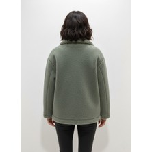 Paolo Framinco PF-056 Kuzu Derisi Yeşil Kürk Deri Ceket