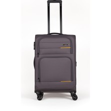 Fossil Unisex Kumaş Orta Boy Ultra Hafif Şifreli Körüklü Kendi Etrafında Dönebilen Valiz 013-02