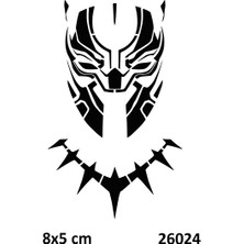 Airbrush Tattoo Savaşçı Maskesi Yapışkanlı Stencil Süsleme ve Boyama Kalıbı