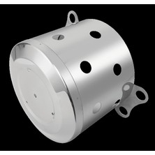 Universal 22,5'' 2k Paslanmaz Uzun Aks Tası Yuvarlak Delik Büyük Arma