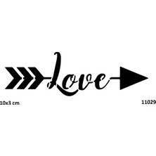 Airbrush Tattoo Love Aşk Oku Yapışkanlı Stencil Süsleme ve Boyama Kalıbı