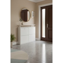 Liccia Metal Ayakkabılık 2 li Yatay Kilitli Model