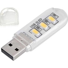 Powermaster PM-34390 Flash Bellek Görünümlü Taşınabilir 3 LED Beyaz Işık USB Gece Lambası