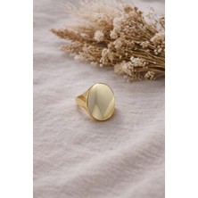 Nora Modern Form Ayarlanabilir Yüzük Gold