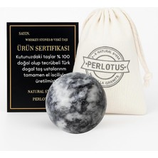 Hype Store Neptün Yuvarlak Granit Mermer Viski Taşı 1 Adet Kesesinde Hediye Paketinde