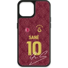 iPhone 13 Uyumlu Galatasaray Leroy Sane 3. Forma Imzalı Cam Lisanslı Telefon Kılıfı