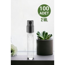 La Mia Verita Boş Parfüm Şişesi Cam Şişe Sprey Set 2 ml (100 Adet)