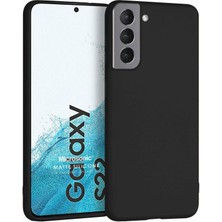 Hype Store Matte Silicone S22 Için Kılıf Siyah [ S22 ile Uyumlu Kılıf - Siyah]