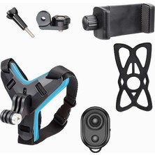 Hype Store Bluetooth Kumandalı Aksiyon Kamera ve Telefon Tutucu Kask Aparatı Gezi Seyahat ve Sürüşlerde Kullanm