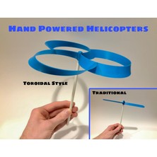 Noctabir El ile Çalışan Helikopter/pervane Oyuncak