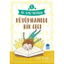Mavi Kirpi Kitap Kütüphanede Bir Gece - 8 Akıl Almaz Maceralar 4. Sınıf