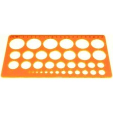 Braventa Collection Hatas Daire Şablon Cetvel 1-36