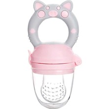 Hype Store Agubugu Baby – Figürlü ve Kapaklı Meyve Emziği - Pembe