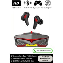 Shoplet Buğz K98 Pro Oyuncu Hd Ses Mikrofonlu Işıklı Metal Kasa Ios Android Uyumlu Bluetooth Kablosuz Kulakl