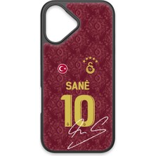 iPhone 17 Uyumlu Galatasaray Leroy Sane 3. Forma Imzalı Cam Lisanslı Telefon Kılıfı