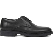 Celal Gültekin Erkek Siyah Bağcıklı Deri Ayakkabı