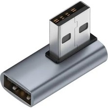 Hype Store Doksan Derece USB Çevirici 10 Gbps Dik USB Çevirici L USB Dişi Erkek Dönüştürücü
