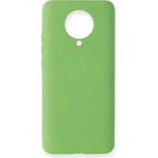 Epilons Newface Redmi K30 Kılıf Nano Içi Kadife Silikon - Yeşil