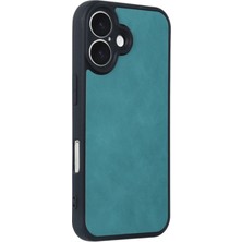 Epilons Newface Iphone 16 Kılıf Aras Deri Kapak - Açık Yeşil