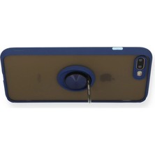 Starseven Newface Iphone 7 Kılıf Montreal Yüzüklü Silikon Kapak - Lacivert