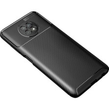 Starseven Newface Redmi Note 9 5g Kılıf Auto Focus Karbon Kapak - Siyah