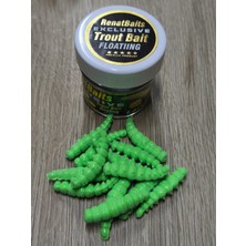 Renat Carp Renat Trout Bait Peynir Kokulu Silikon Larva Alabalık Yemi Yeşil