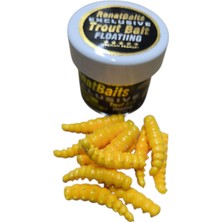 Renat Carp Renat Trout Bait Peynir Kokulu Silikon Larva Alabalık Yemi Sarı