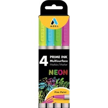 Hype Store Adel Prime Ink Multisurface 4'lü Neon Markör