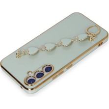 Olinea Newface Galaxy A54 5g Kılıf Esila Silikon - Su Yeşili