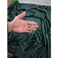 İkonive 925 Ayar %100 Gümüş Tesbih - Çizgili Kapsül Kesim Büyük Boy - Hediyelik