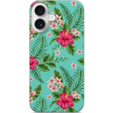 Lelia iPhone 16 Plus Uyumlu Baskılı Şeffaf Telefon Kılıfı | Koleksiyon: Floraluxe Botanica