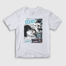 Presmono Unisex Çocuk Beyaz Rock Echo Kim Seok Jin Bts T-Shirt