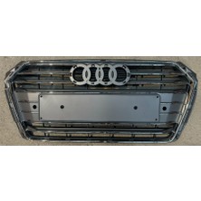 İTHAL 8W0853651ACRP5 Ön Panjur Kromlu (Mat Gri-Büyük Plaka) A4 2017-