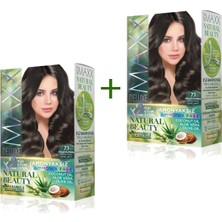 ModaSize 2 Paket Natural Beauty Amonyaksız Saç Boyası 7.1 Küllü Kumral
