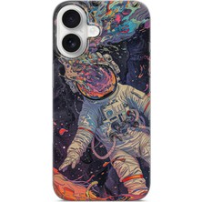 Lelia iPhone 16 Uyumlu Baskılı Şeffaf Telefon Kılıfı | Koleksiyon: Cosmicwhisper Skyset